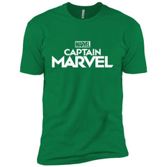 Marvel Captain Marvel Movie Logo White Men Short Sleeve T-Shirt Men Short Sleeve T-Shirt - parenttees