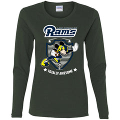 Nfl – Los Angeles Rams Totally Awesome Mickey Mouse Super Bowl 2019 Football Women Long Sleeve Shirt Women Long Sleeve Shirt - parenttees