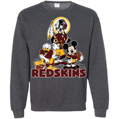 Mickey Mouse Washington Redskins American Football Nfl Sports Shirt Crewneck Pullover Sweatshirt Crewneck Pullover Sweatshirt - parenttees