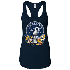 Los Angeles Rams Super Bowl 2019 Mickey Minnie Mouse Donald Daisy Duck Football Nfl Women Tank Top Women Tank Top - parenttees