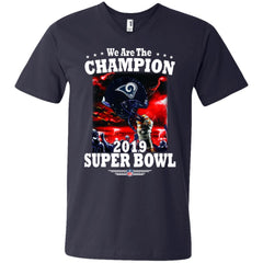 Nfl – Los Angeles Rams We Are The Champion 2019 Super Bowl Football Men V-Neck T-Shirt Men V-Neck T-Shirt - parenttees