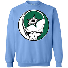 Dallas Stars Grateful Dead Steal Your Face Hockey Nhl Shirts Crewneck Pullover Sweatshirt Crewneck Pullover Sweatshirt - parenttees