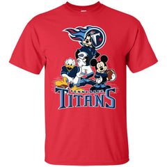 Mickey Mouse Tennessee Titans American Football Nfl Sports Shirt Men Cotton T-Shirt Men Cotton T-Shirt - parenttees