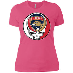 Florida Panthers Grateful Dead Steal Your Face Hockey Nhl Shirts Women Cotton T-Shirt Women Cotton T-Shirt - parenttees