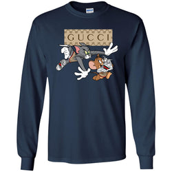 Gucci Tom And Jerry Cartoon T-shirt Men Long Sleeve Shirt