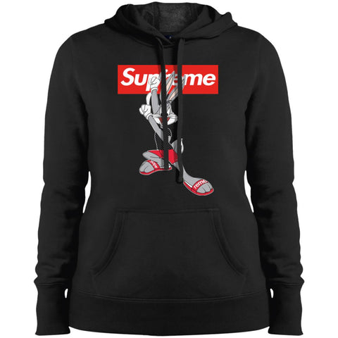 Supreme Rabbit Cute Stylelist T-shirt Women Hooded Sweatshirt Black / X-Small Women Hooded Sweatshirt - parenttees