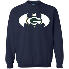 We Are The Green Bay Packers Batman Nfl Mashup Crewneck Pullover Sweatshirt Crewneck Pullover Sweatshirt - parenttees