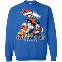 Mickey Mouse Denver Broncos American Football Nfl Sports Shirt Crewneck Pullover Sweatshirt Crewneck Pullover Sweatshirt - parenttees