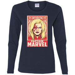 Captain Marvel Ornament Women Long Sleeve Shirt Women Long Sleeve Shirt - parenttees