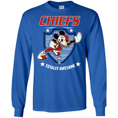 Nfl – Kansas City Chiefs Totally Awesome Mickey Mouse Super Bowl 2019 Football Men Long Sleeve Shirt Men Long Sleeve Shirt - parenttees