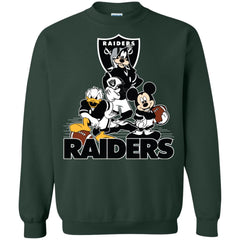 Mickey Mouse Oakland Raiders American Football Nfl Sports Shirt Crewneck Pullover Sweatshirt Crewneck Pullover Sweatshirt - parenttees