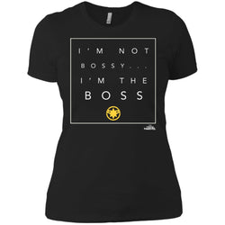 Captain Marvel Not Bossy I'm The Boss Women Cotton T-Shirt