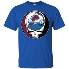 Colorado Avalanche Grateful Dead Steal Your Face Hockey Nhl Shirts Men Cotton T-Shirt Men Cotton T-Shirt - parenttees