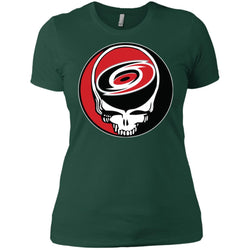 Carolina Hurricanes Grateful Dead Steal Your Face Hockey Nhl Shirts Women Cotton T-Shirt