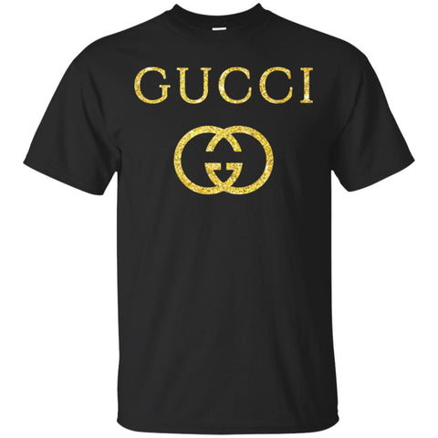 Gucci Logo Vintage Inspired Men Cotton T-Shirt Black / S Men Cotton T-Shirt - parenttees