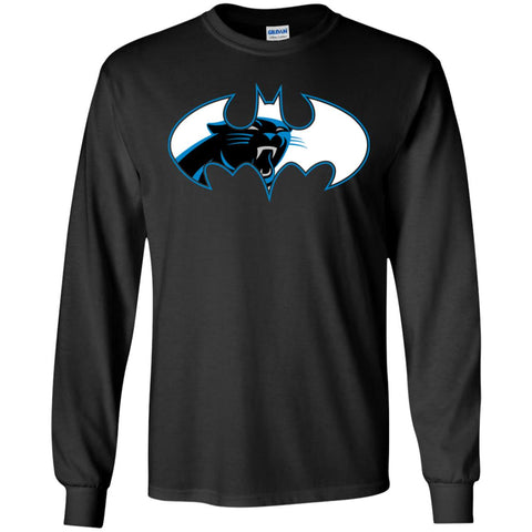 We Are The Carolina Panthers Batman Nfl Mashup Men Long Sleeve Shirt Black / S Men Long Sleeve Shirt - parenttees