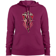 Marvel Captain Marvel Retro Style Flight Women Hooded Sweatshirt Women Hooded Sweatshirt - parenttees