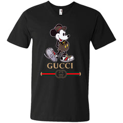 Gucci Mickey Kitty beauty T-shirt Men V-Neck T-Shirt T-Shirts - parenttees