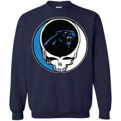 Carolina Panthers Grateful Dead Steal Your Face Football Nfl Shirts Crewneck Pullover Sweatshirt