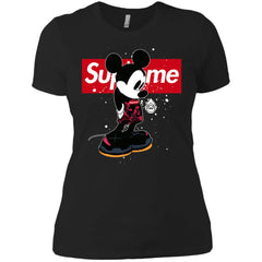 Supreme Mickey Babe Cute Love T-shirt Women Cotton T-Shirt Women Cotton T-Shirt - parenttees