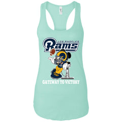 Los Angeles Rams Gateway To Victory Super Bowl 2019 Mickey Mouse Football Nfl Women Tank Top Women Tank Top - parenttees