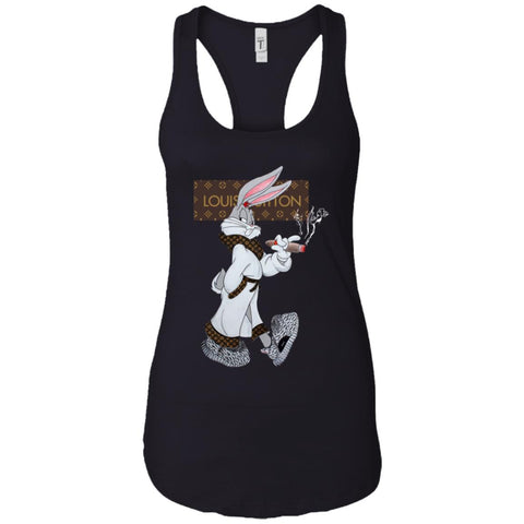 Louis Vuitton Rabbit Smoking Shirt Women Tank Top Black / X-Small Women Tank Top - parenttees