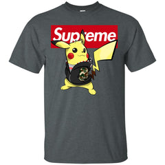 Supreme Pikachu T-shirt Men Cotton T-Shirt Men Cotton T-Shirt - parenttees