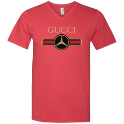 Gucci Mercedes T-shirt Men V-Neck T-Shirt