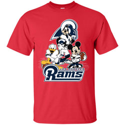 Mickey Mouse Los Angeles Rams American Football Nfl Sports Shirt Men Cotton T-Shirt