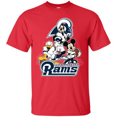 Mickey Mouse Los Angeles Rams American Football Nfl Sports Shirt Men Cotton T-Shirt Men Cotton T-Shirt - parenttees