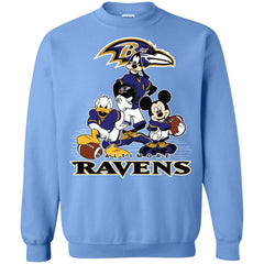 Mickey Mouse Baltimore Ravens American Football Nfl Sports Shirt Crewneck Pullover Sweatshirt Crewneck Pullover Sweatshirt - parenttees