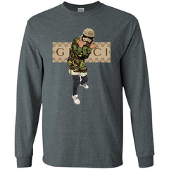 Gucci Gang Hiphop T-shirt Men Long Sleeve Shirt Men Long Sleeve Shirt - parenttees