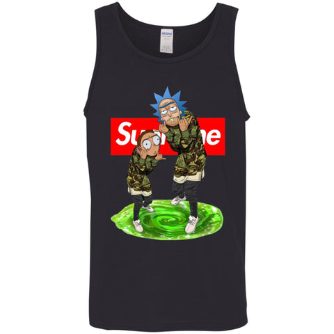 Supreme Rick And Morty Best T-shirt Men Cotton Tank Black / X-Small Men Cotton Tank - parenttees