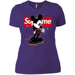 Supreme Mickey Babe Cute Love T-shirt Women Cotton T-Shirt Women Cotton T-Shirt - parenttees