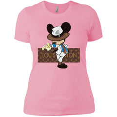 Louis Vuitton Mickey Dance Tshirt Women Cotton T-Shirt Women Cotton T-Shirt - parenttees