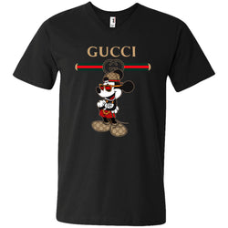 Gucci Mickey New Style T-shirt Men V-Neck T-Shirt