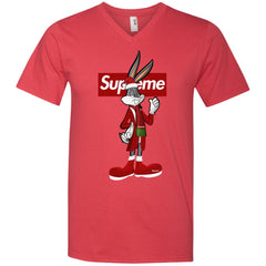 Supreme Rabbit Party T-shirt Men V-Neck T-Shirt Men V-Neck T-Shirt - parenttees