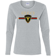 Gucci Tesla T-shirt Women Long Sleeve Shirt Women Long Sleeve Shirt - parenttees