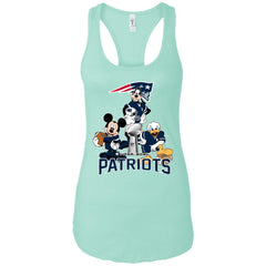 Nfl - New England Patriots Donald Duck Goofy Mickey Mouse Super Bowl 2019 Football Women Tank Top Women Tank Top - parenttees