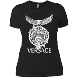 Versace Supervip Logo T-shirt Women Cotton T-Shirt