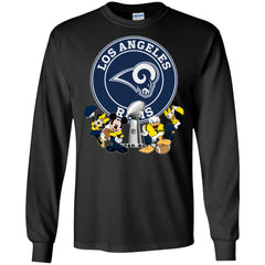 Nfl – Los Angeles Rams Super Bowl 2019 Mickey Mouse Minnie Mouse Donald Duck Daisy Duck Football Men Long Sleeve Shirt Men Long Sleeve Shirt - parenttees