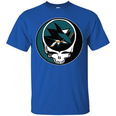 San Jose Sharks Grateful Dead Steal Your Face Hockey Nhl Shirts Men Cotton T-Shirt Men Cotton T-Shirt - parenttees