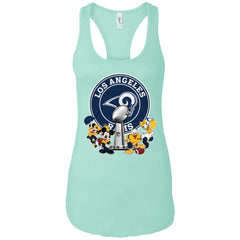 Los Angeles Rams Super Bowl 2019 Mickey Minnie Mouse Donald Daisy Duck Football Nfl Women Tank Top Women Tank Top - parenttees