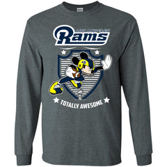 Nfl – Los Angeles Rams Totally Awesome Mickey Mouse Super Bowl 2019 Football Men Long Sleeve Shirt Men Long Sleeve Shirt - parenttees