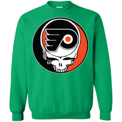 Philadelphia Flyers Grateful Dead Steal Your Face Hockey Nhl Shirts Crewneck Pullover Sweatshirt Crewneck Pullover Sweatshirt - parenttees