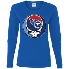 Tennessee Titans Grateful Dead Steal Your Face Football Nfl Shirts Women Long Sleeve Shirt Women Long Sleeve Shirt - parenttees