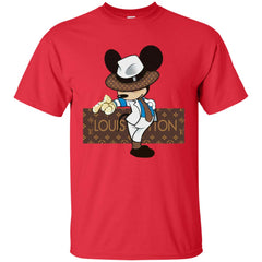 Louis Vuitton Mickey Dance Tshirt Men Cotton T-Shirt Men Cotton T-Shirt - parenttees