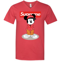 Supreme Mickey Mouse T-shirt Men V-Neck T-Shirt Men V-Neck T-Shirt - parenttees