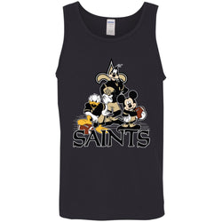 Mickey Mouse New Orleans Saints American Football Nfl Sports Shirt Men Cotton Tank