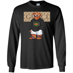 Best Gucci Bear Style Fashion T-shirt Men Long Sleeve Shirt